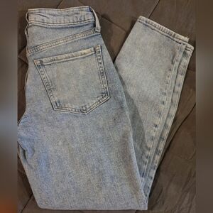 OLD NAVY LIGHT BLUE HIGH RISE OG STRAIGHT | SIZE 0